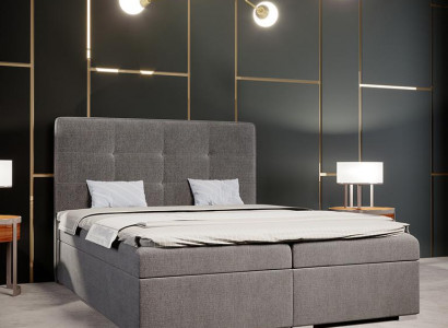 Bett Schlafzimmer Luxus Textil Möbel Polstermöbel Stil Boxspringbett
